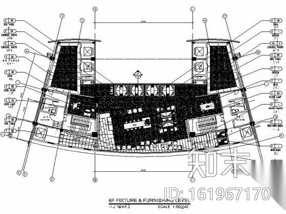 [三亚]某国际酒店行政酒廊施工图cad施工图下载【ID:161967170】
