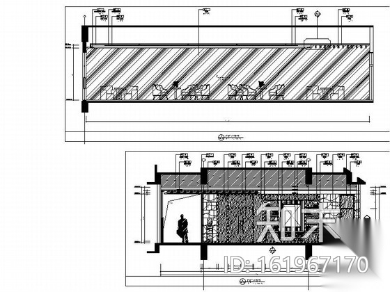 [三亚]某国际酒店行政酒廊施工图cad施工图下载【ID:161967170】