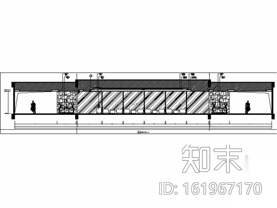 [三亚]某国际酒店行政酒廊施工图cad施工图下载【ID:161967170】