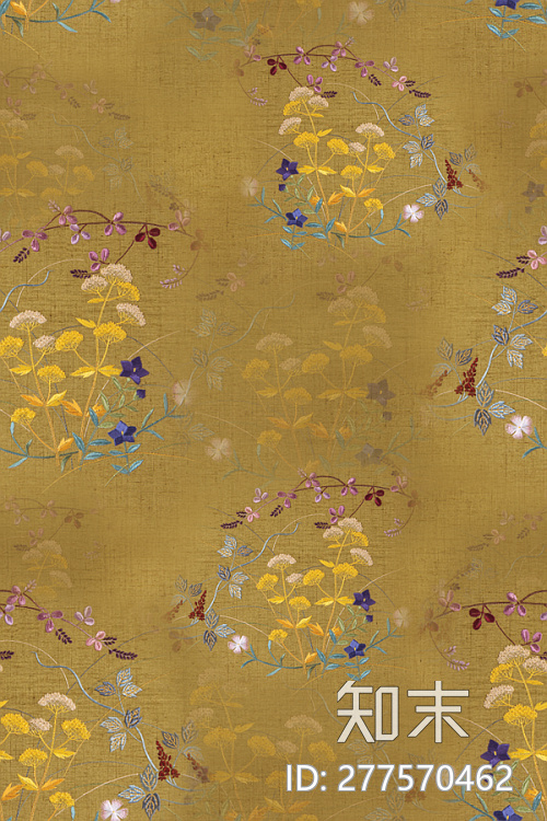 精品刺绣花纹布纹(3)贴图下载【ID:277570462】