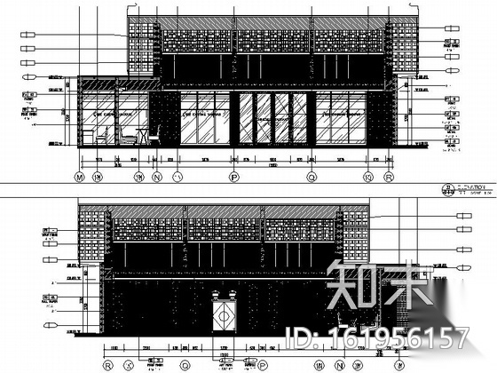 [云南]世界顶级度假酒店餐饮区装修竣工图（含效果）cad施工图下载【ID:161956157】