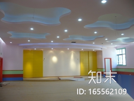 某时尚三层幼儿园全套施工图（含施工实景）cad施工图下载【ID:165562109】
