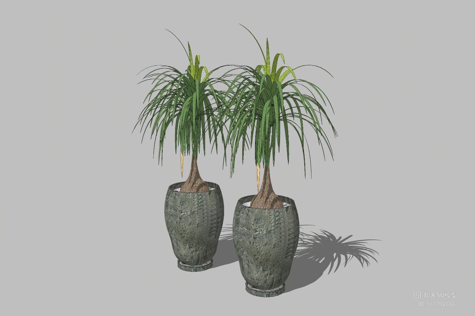 精品免费盆栽SU模型下载【ID:117792886】