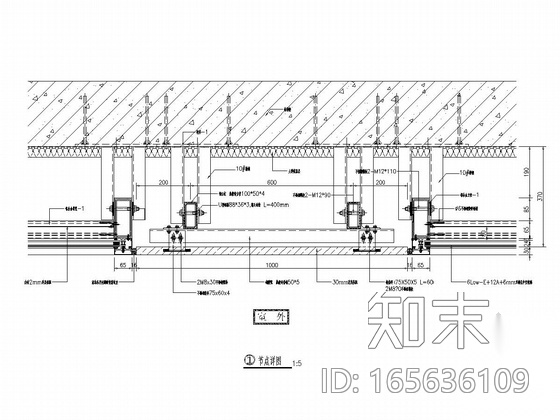 [江苏]17层剪力墙结构产业园办公楼幕墙图纸（玻璃cad施工图下载【ID:165636109】
