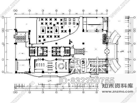 图块/节点某星级酒店一至五层平面设计图施工图下载【ID:832250755】