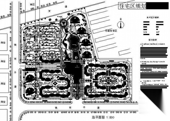 某住宅区环境景观设计平面图施工图下载【ID:161107151】