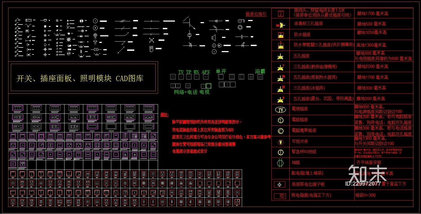 开关施工图下载【ID:229972077】