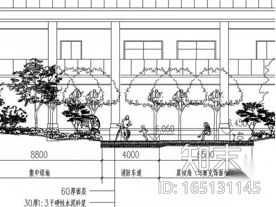 [浙江]美丽优雅校园景观设计施工图cad施工图下载【ID:165131145】