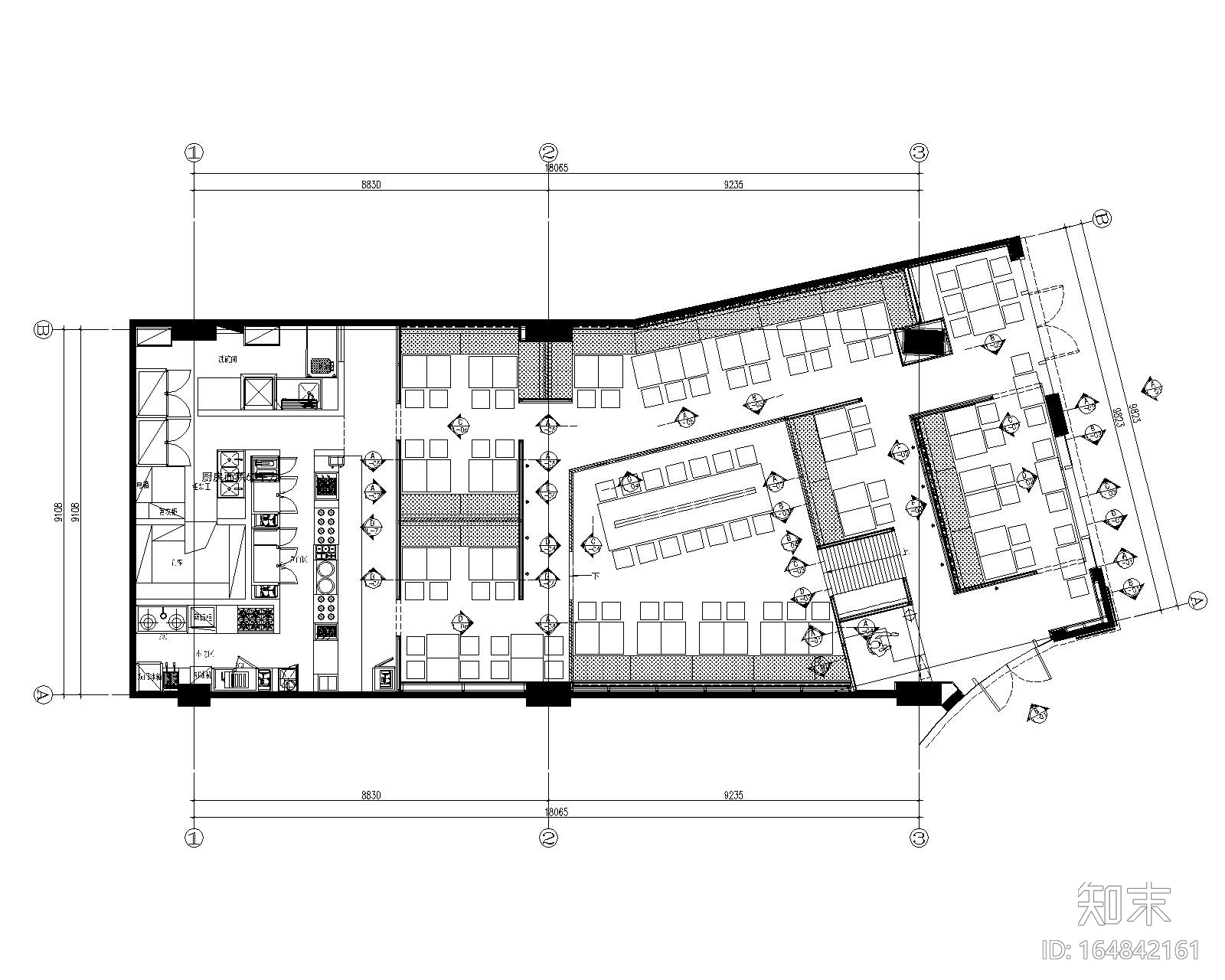 [内建筑]味千拉面上海西郊百联店丨方案+效果图+施工图cad施工图下载【ID:164842161】