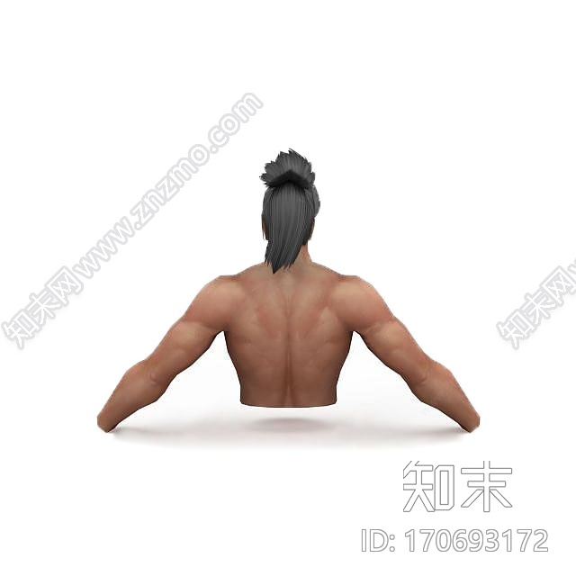 现代3D古代男子裸体CG模型下载【ID:170693172】