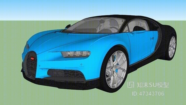 布加迪奇龙SU模型下载【ID:417811904】