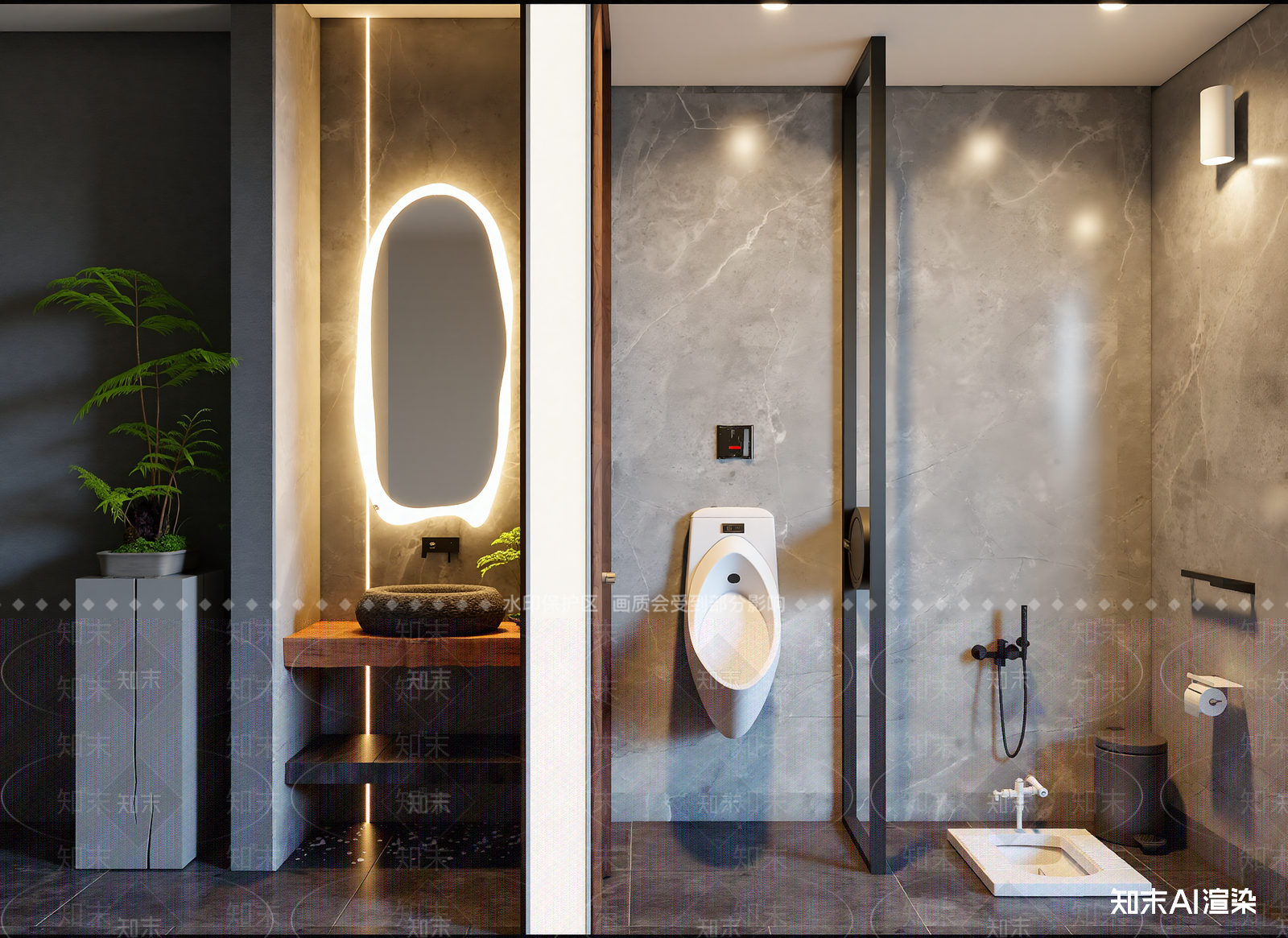 新中式酒店卫生间3D模型下载【ID:1214718174】