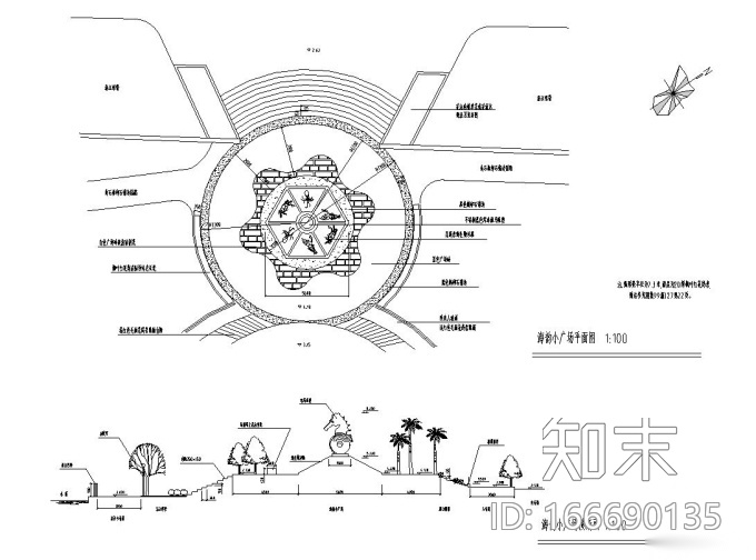 [浙江]某市江边道路沿江绿地公园全套施工图.cad施工图下载【ID:166690135】