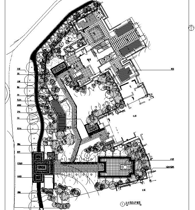 [重庆]滨江山水景观高档生态复合别墅区景观施工图施工图下载【ID:161083160】