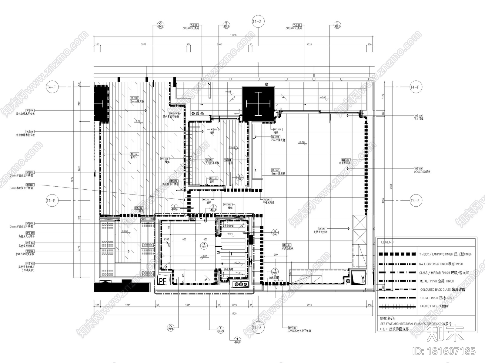 [深圳]华润73㎡现代公寓样板间装修​施工图施工图下载【ID:181607185】