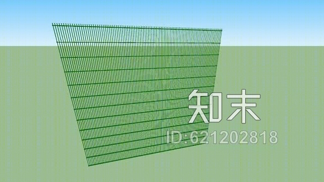 双后卫围栏网2430mm高25mm×200mmSU模型下载【ID:621202818】