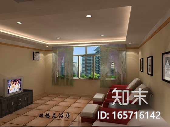 健康生活馆足浴按摩房室内装饰工程设计施工图（含效果图...cad施工图下载【ID:165716142】