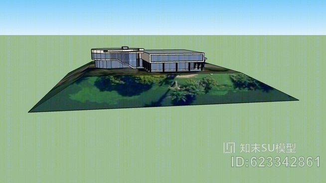 潘普利亚的艺术博物馆SU模型下载【ID:623342861】