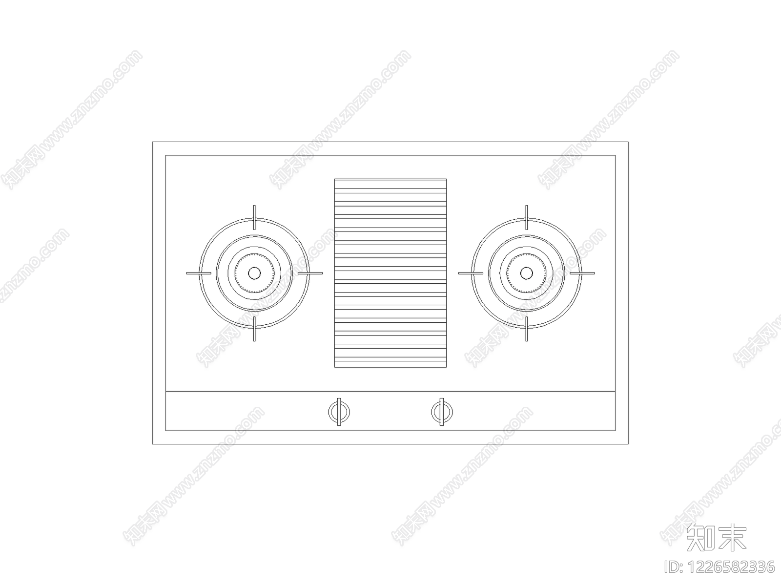 厨房设施cad施工图下载【ID:1226582336】