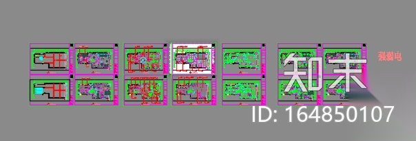肌肤研究所室内装修CAD施工图+高清效果图施工图下载【ID:164850107】