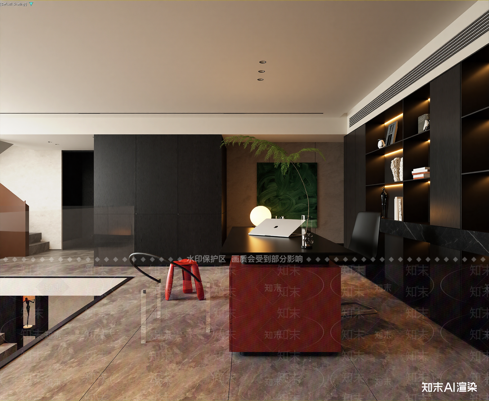 意式办公室3D模型下载【ID:1214933226】