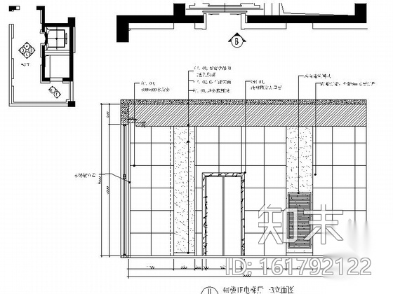 [上海]现代办公大楼内部空间大厅等室内装修施工图施工图下载【ID:161792122】