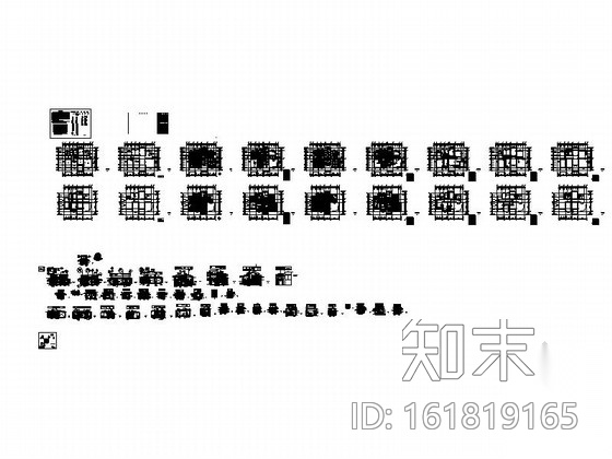 [合肥]简欧温馨4居室2层中型别墅室内设计施工图cad施工图下载【ID:161819165】