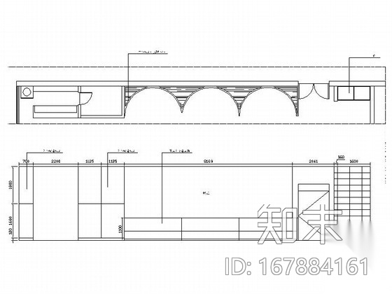 [济南]温雅清新高档特色餐厅装修施工图（含效果）施工图下载【ID:167884161】