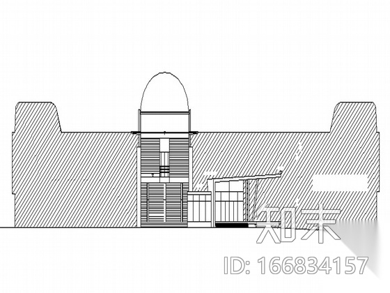 [紫金山]某天文台观测站空间目标综合观测楼建筑CAD方案...cad施工图下载【ID:166834157】