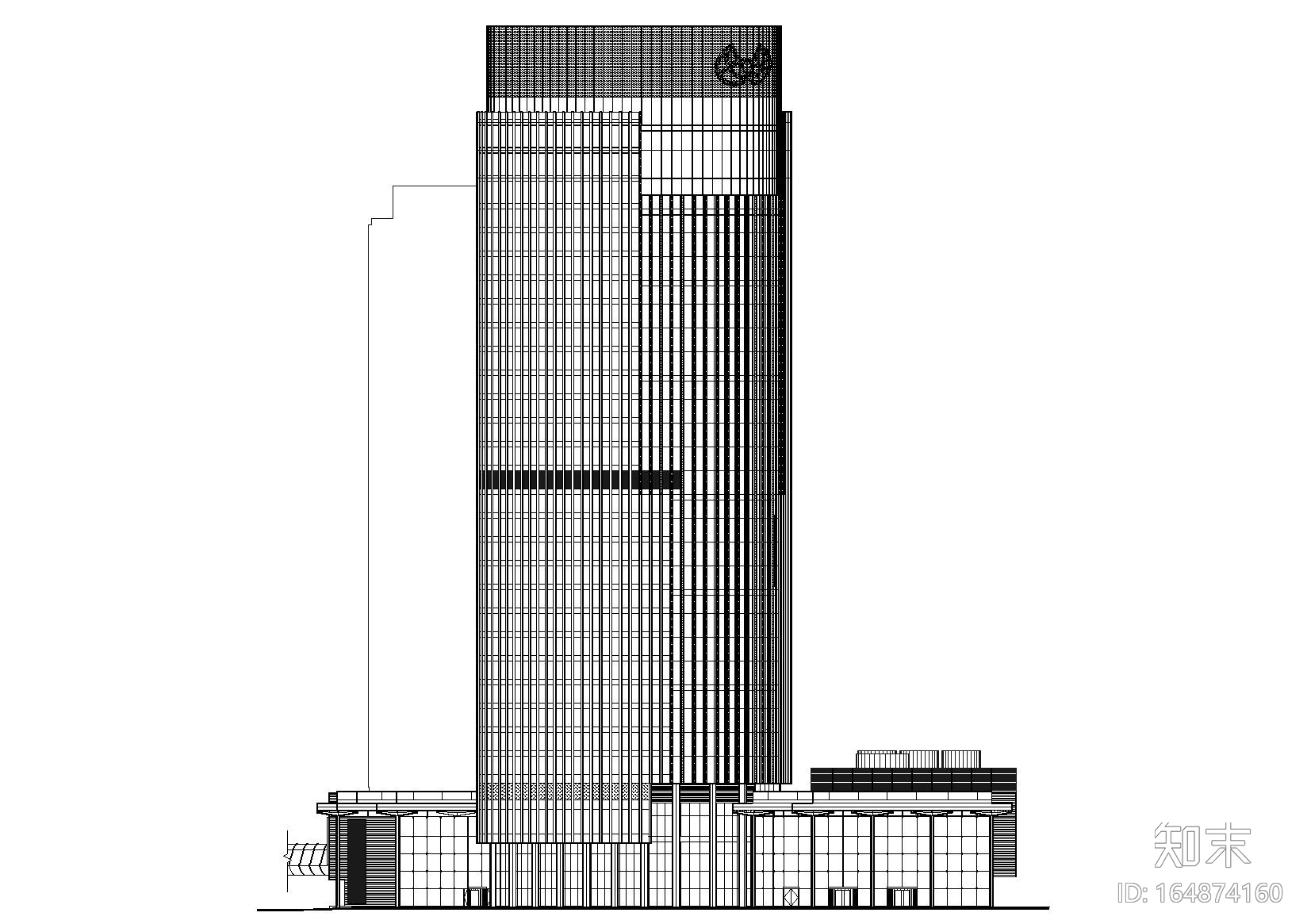 上海喜来登超高层公寓式酒店建筑项目施工图施工图下载【ID:164874160】