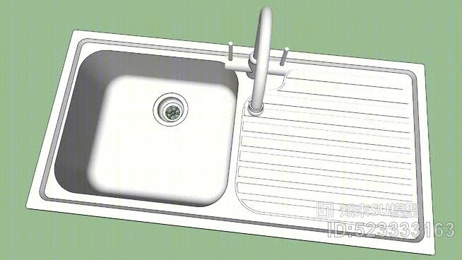 H＆G厨房洗涤槽SU模型下载【ID:523333163】
