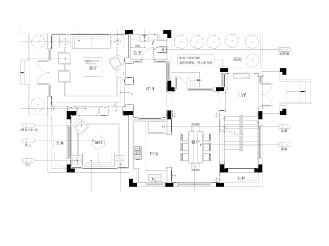 [上海]欧式风格三层双拼别墅施工图设计（附3D模型+效果...cad施工图下载【ID:160494171】