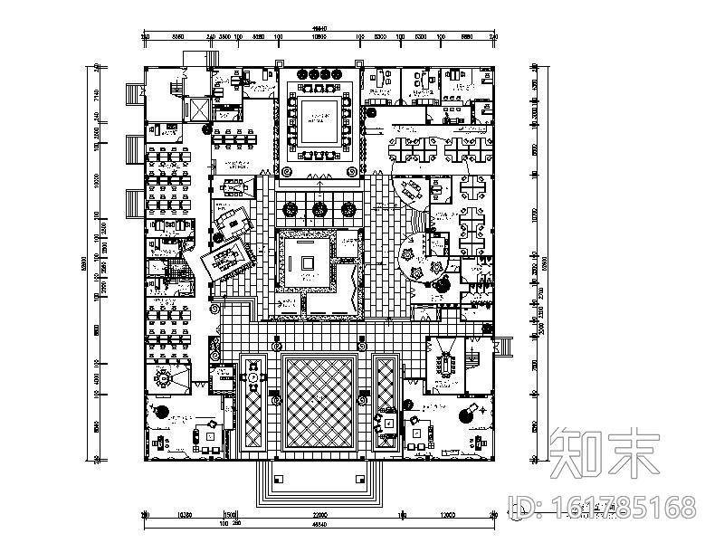 [浙江]整套办公楼设计施工图(含效果图)cad施工图下载【ID:161785168】