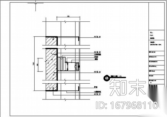 某文化中心建筑幕墙图纸cad施工图下载【ID:167968110】