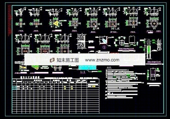 一套极详细别墅建筑施工图-带柱基础cad施工图下载【ID:36951063】