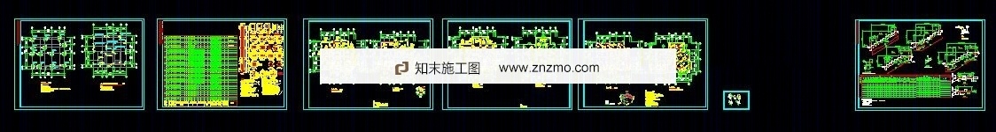 一套极详细别墅建筑施工图-带柱基础cad施工图下载【ID:36951063】