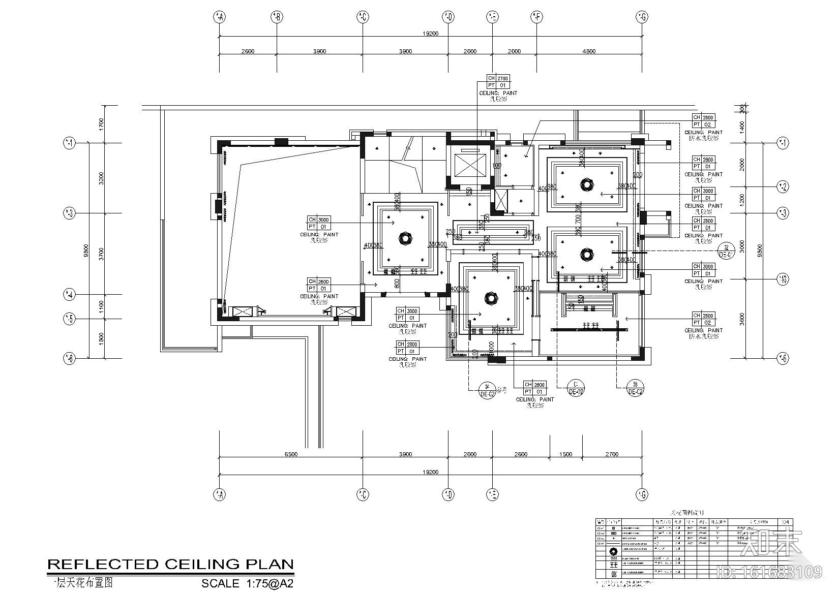 [​广州]600㎡三层现代别墅样板房施工图cad施工图下载【ID:161683109】