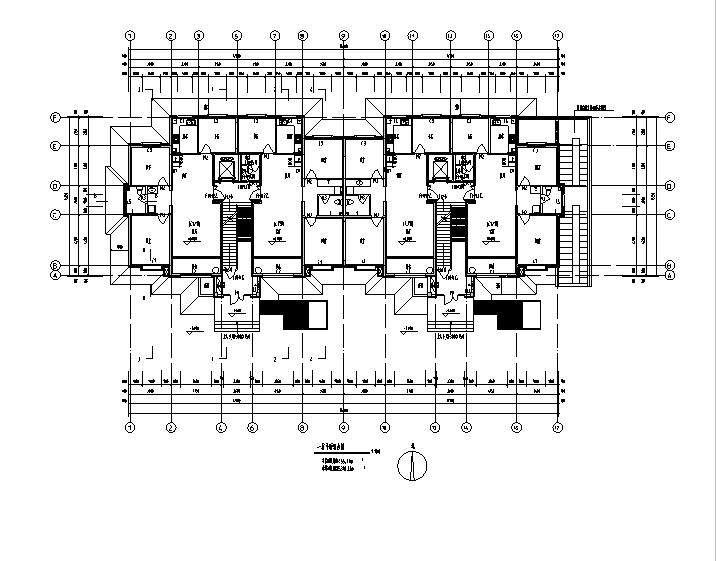 [宁夏]多高层低密度住宅建筑施工图（含会所及全专业）cad施工图下载【ID:149777150】