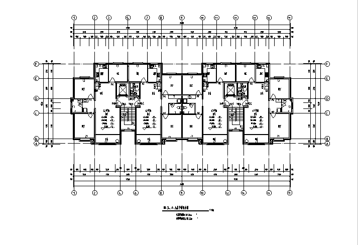 [宁夏]多高层低密度住宅建筑施工图（含会所及全专业）cad施工图下载【ID:149777150】