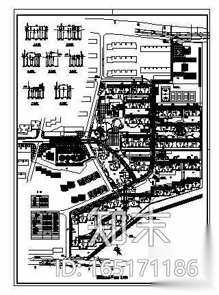 某小区室外管线综合布置图cad施工图下载【ID:165171186】