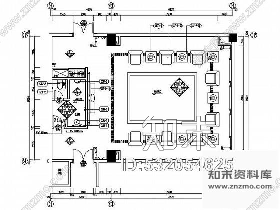 施工图五星酒店首层贵宾厅施工图cad施工图下载【ID:532054625】