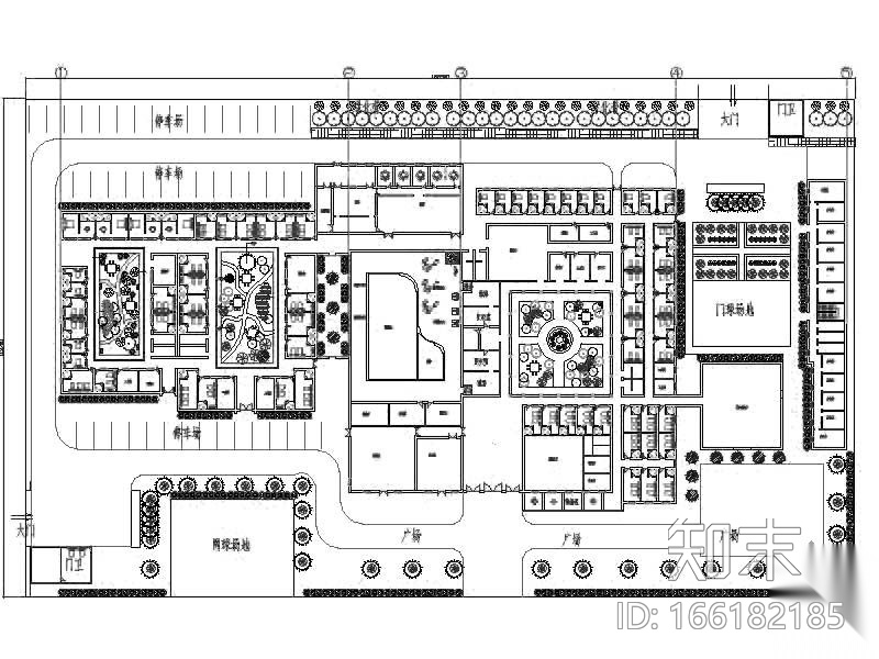 某养老院平面图cad施工图下载【ID:166182185】