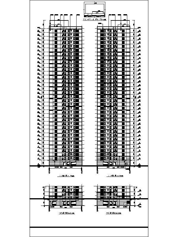 [湖南]知名地产出品现代风格高层住宅建筑初步设计图纸...cad施工图下载【ID:166831184】