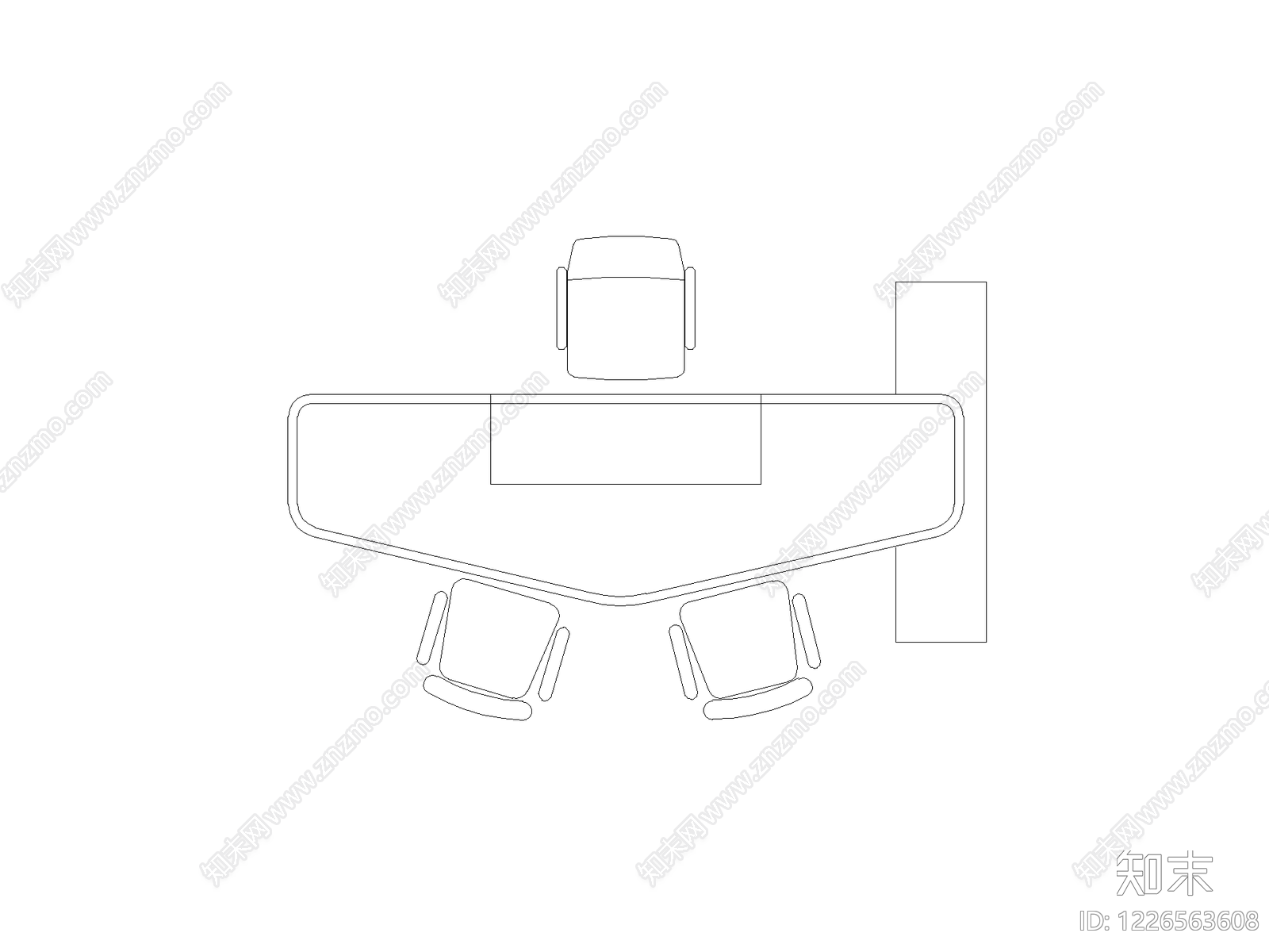 桌子cad施工图下载【ID:1226563608】
