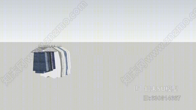 挂衣服SU模型下载【ID:630814667】