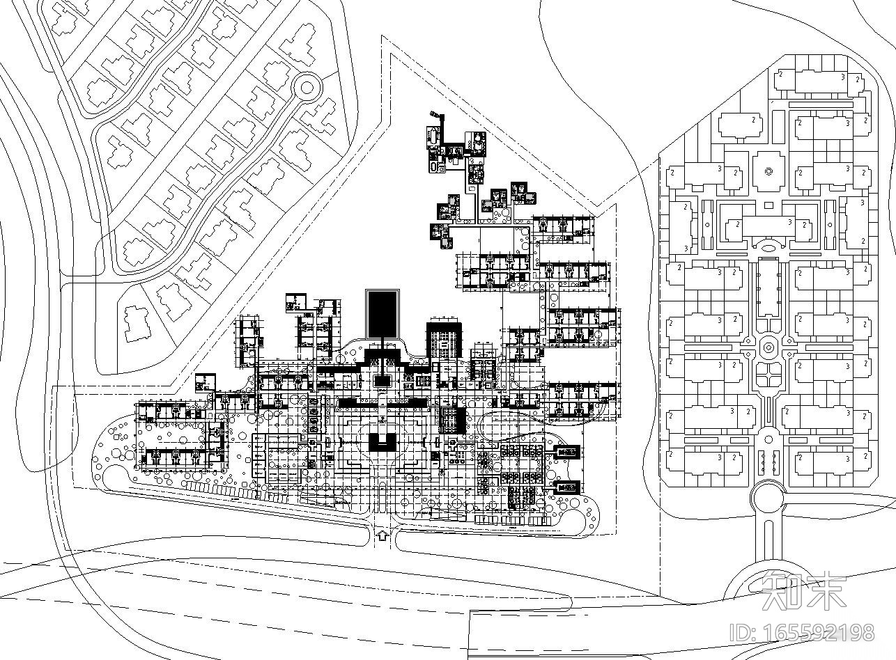 ​[北京]泰禾西府大院中式展示区施工图设计（CAD）cad施工图下载【ID:165592198】