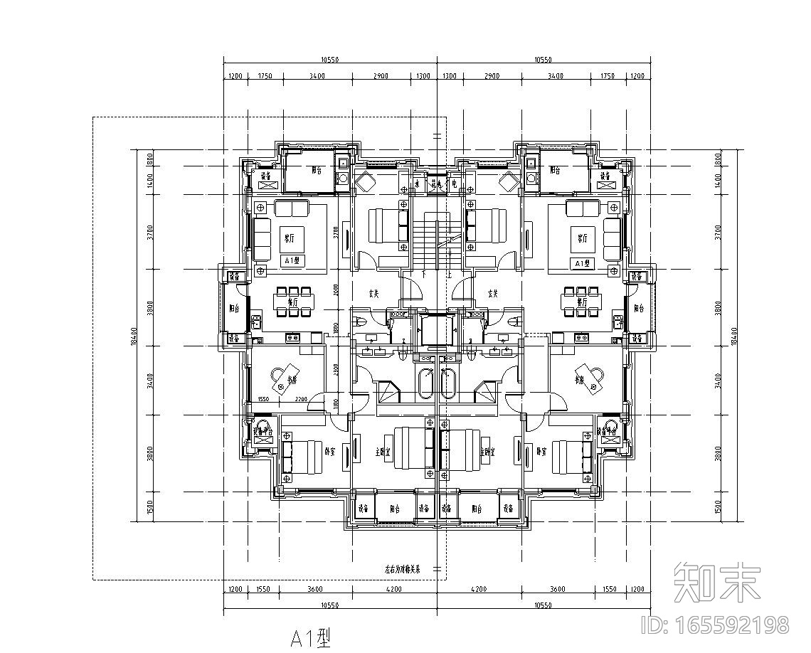 ​[北京]泰禾西府大院中式展示区施工图设计（CAD）cad施工图下载【ID:165592198】