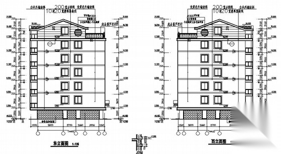 [江苏通州市]某五层实际公寓楼建筑施工图cad施工图下载【ID:168463193】