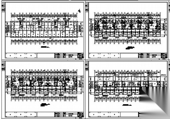 [江苏通州市]某五层实际公寓楼建筑施工图cad施工图下载【ID:168463193】