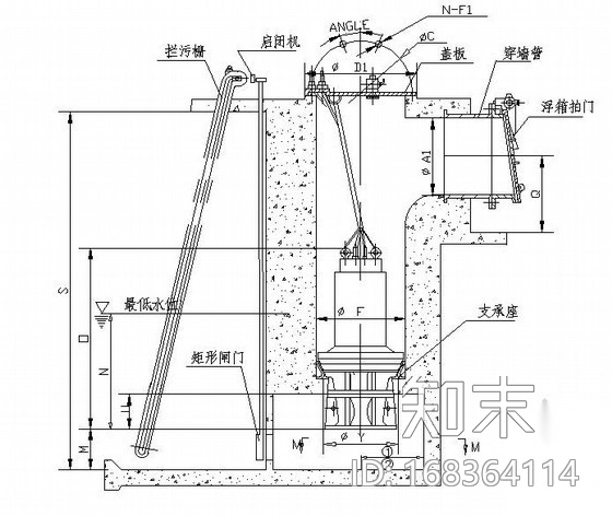 水泵图块cad施工图下载【ID:168364114】